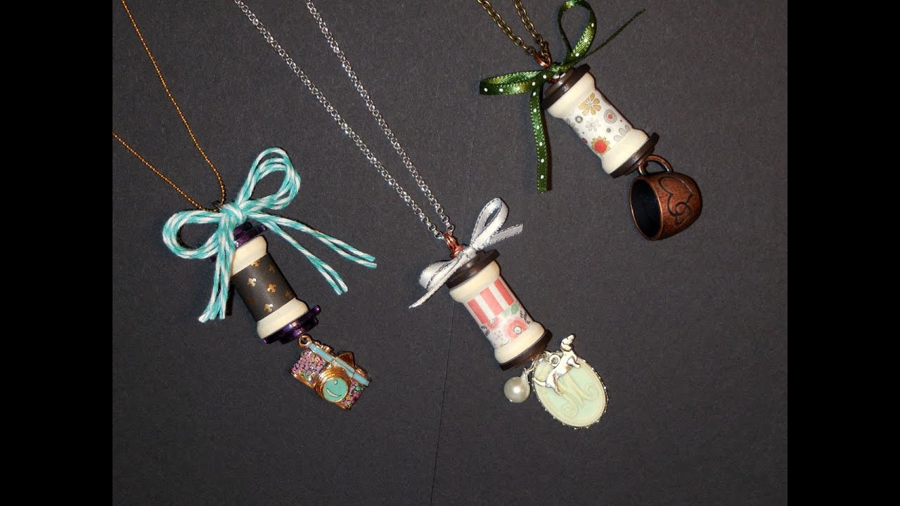 Thread Spool Necklaces