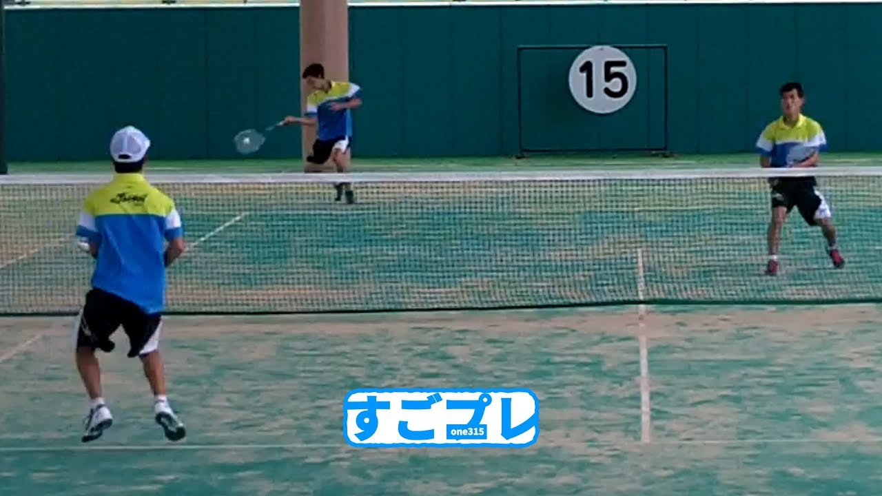 [すごプレ]ソフトテニス　全日本U17合宿2017　練習試合　上岡・津田(上宮高校・松江南高校)ー北野・根本(東北高校・高田商業高校)
