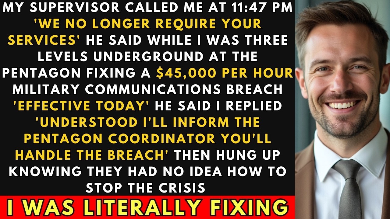 Fired While Fixing $45k/Hour Pentagon Crisis. I Said 'Handle It Yourself.' They Couldn't