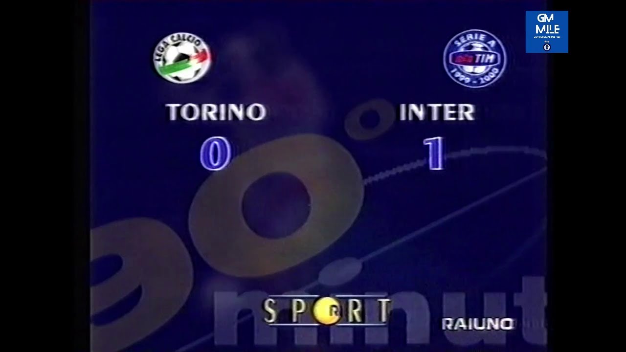 1999-00 (4^ - 26-09-1999) Torino-INTER 0-1 [Vieri] Servizio 90°Minuto Rai1