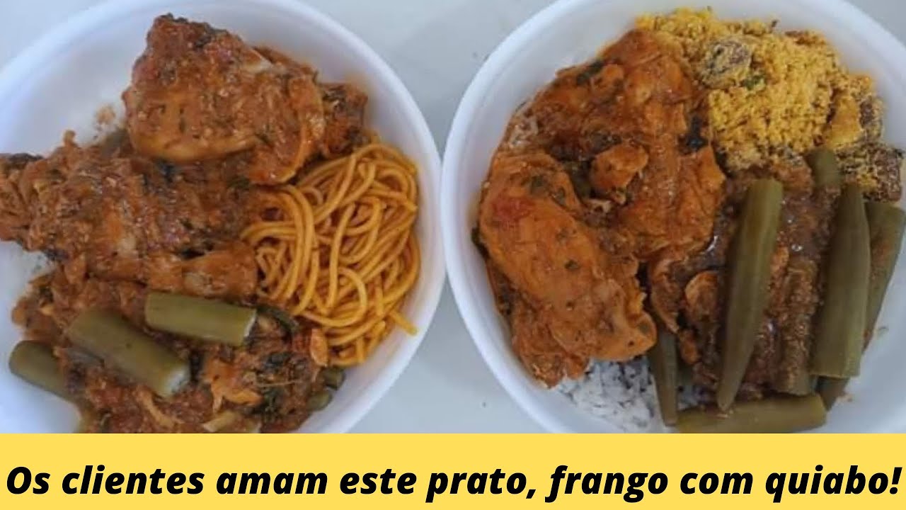 Como fazer frango com quiabo para Marmitex.
