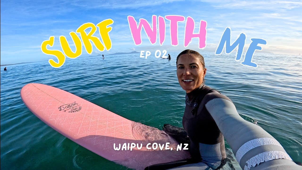 EP02 SURF WITH ME - WAIPU COVE, NEW ZEALAND | RAW POV THE GLASSIEST NZ WAVES 