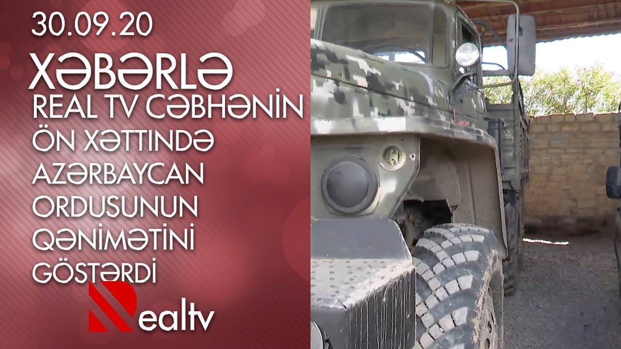REAL TV cəbhənin ön xəttində Azərbaycan ordusunun qənimətini göstərdi
