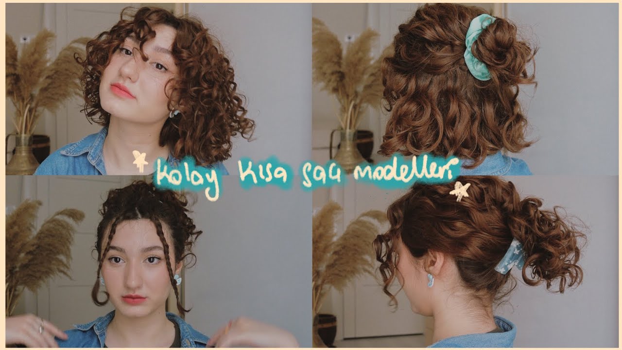 kolay kısa saç modelleri🌱 | en sevdiğim 10 kıvırcık saç modeli🤍