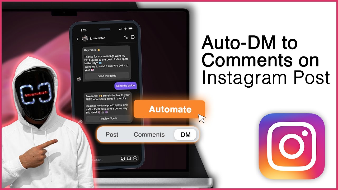 How to Auto-DM someone who comments on your IG post! [Free Tool]