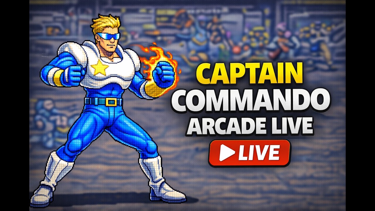 Captain Commando (1991) Arcade | Full Gameplay LIVE | Classic Capcom Beat 'Em Up