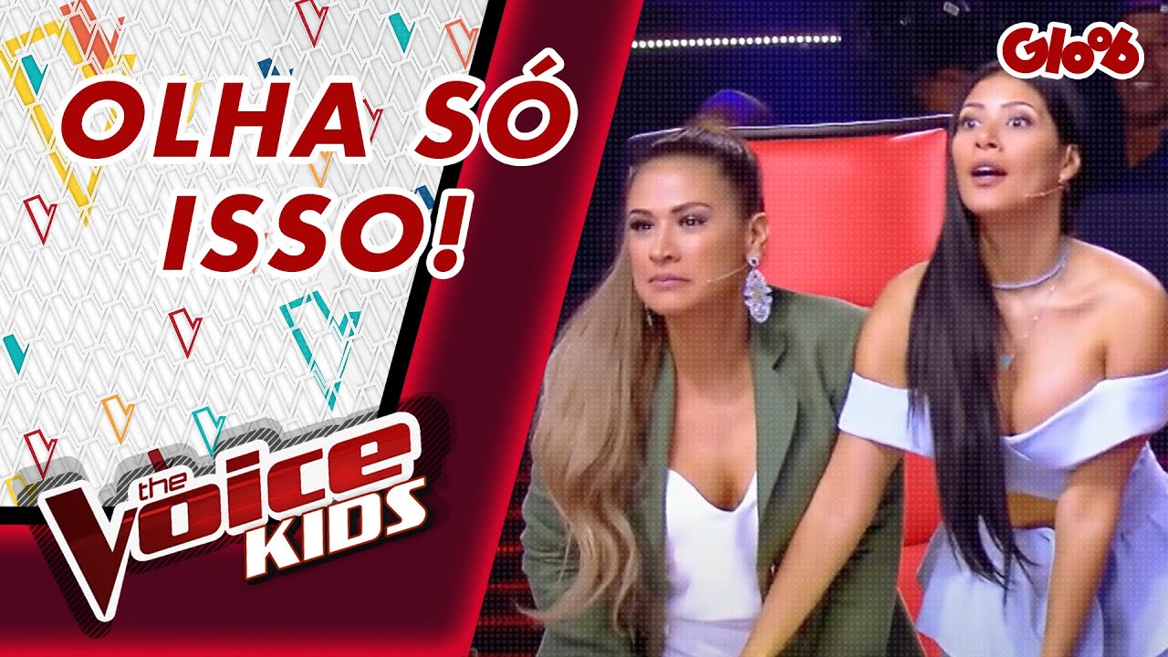 SIMONE E SIMARIA QUASE CAEM DA CADEIRA | THE VOICE KIDS | Mundo Gloob