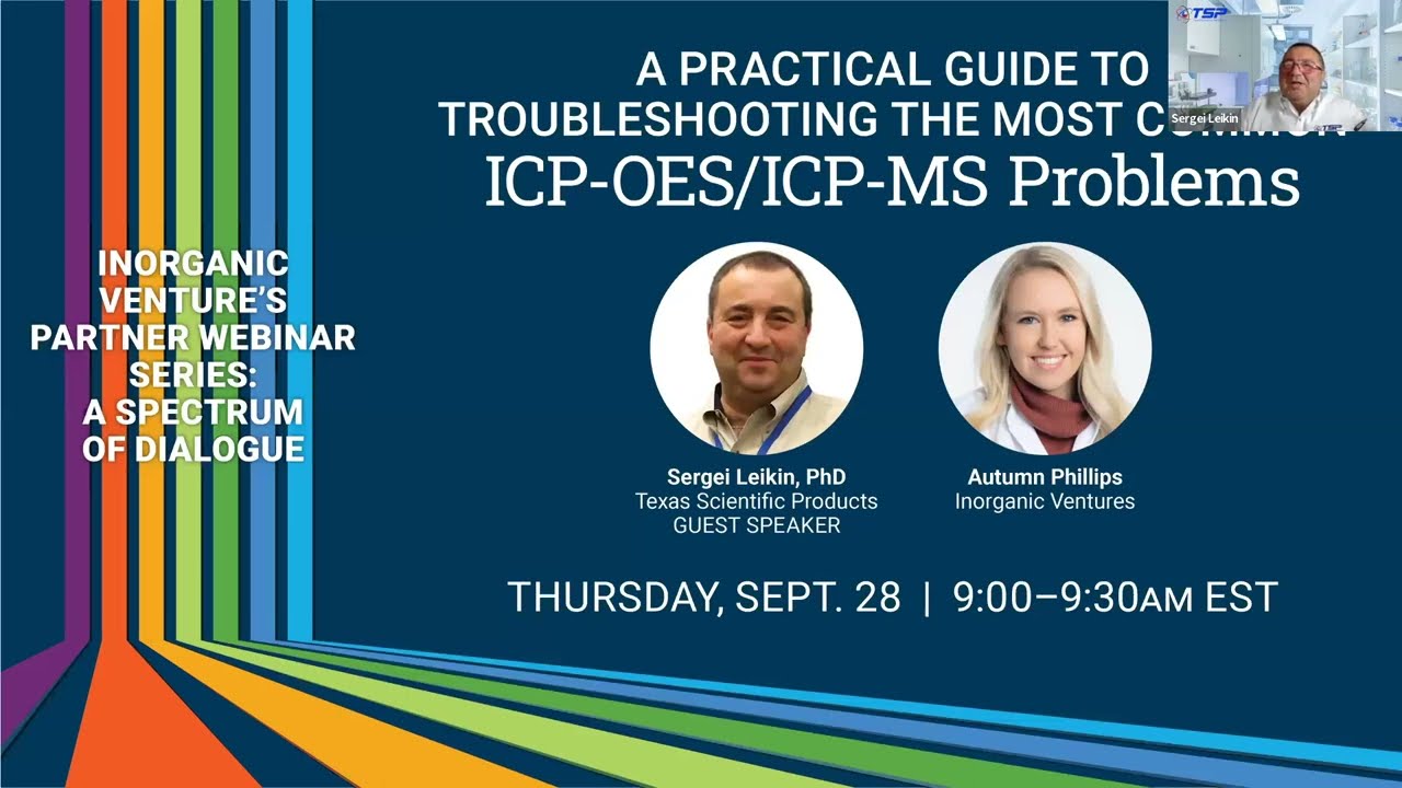 Webinar - A Practical Guide to ICP-OES/ICP-MS Problems