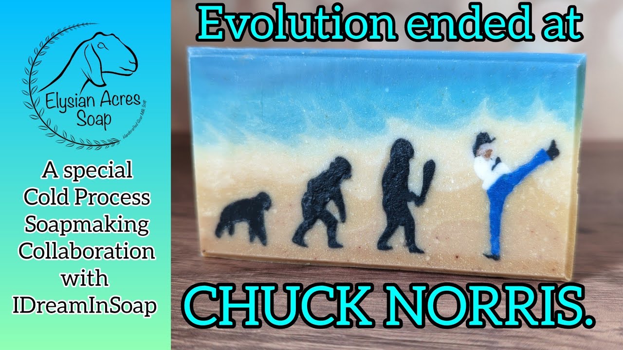 Cold process soap design - A Special collaboration challenge! - The evolution of Man