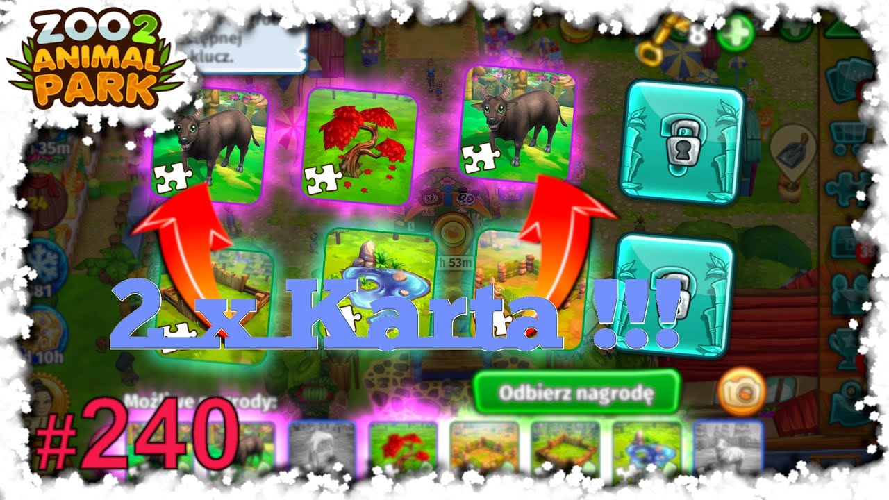 🦁 Zoo 2: Animal Park: #240 Aż 2 karty w 1 skrzynce !!