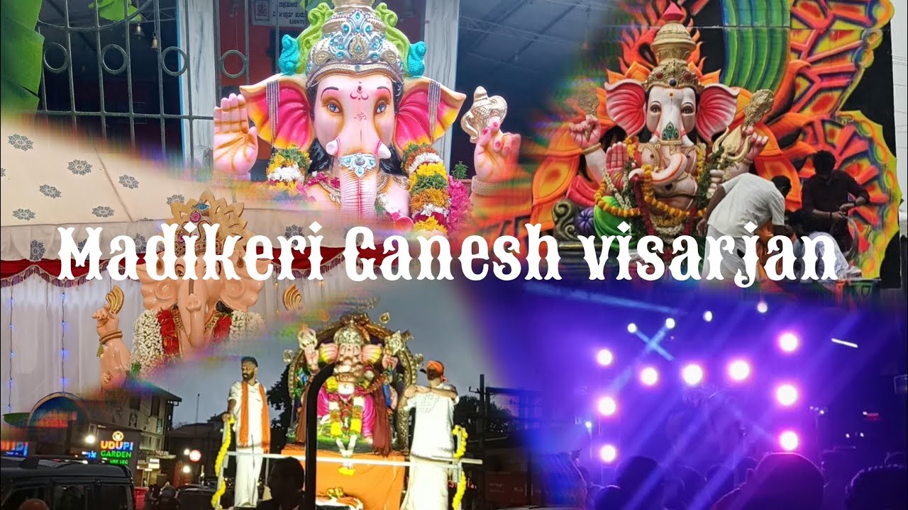 Madikeri Ganesh visarjan ❤️ 2k24 ⚡