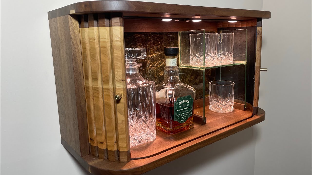 Tambour Whiskey Cabinet a Modern Take