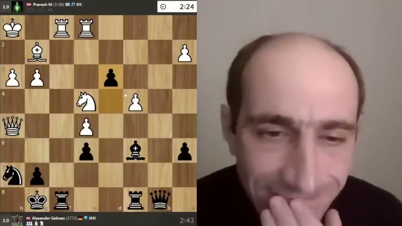 Пэдро пошел в атаку!  Гроссмейстер3186 занервничал