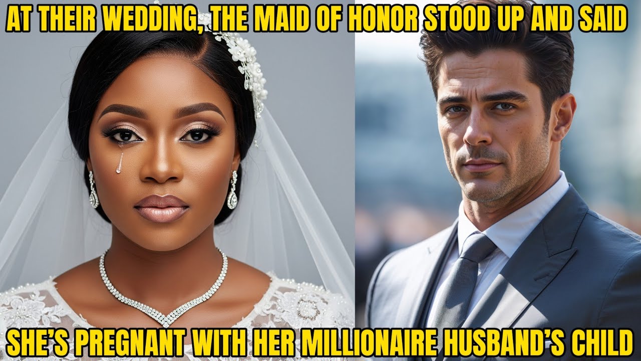 AT THEIR WEDDING, MAID OF HONOR STOOD UP & SAID SHE’S PREGNANT WITH HER MILLIONAIRE HUSBAND’S CHILD