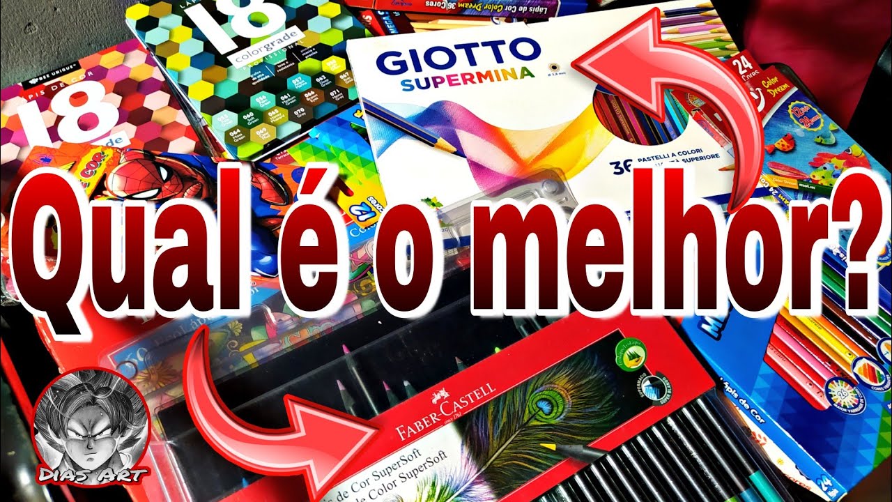 Somente lápis escolares? Mostrando Todos os meus Lápis de cor! ( mais de 15 caixas )