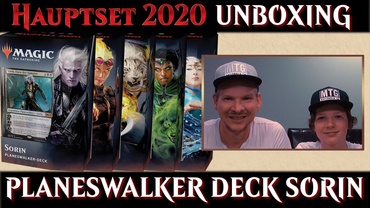 Unboxing Hauptset 2020 Planeswalker Deck Sorin Magic the Gathering deutsch MTG Trader Core Set
