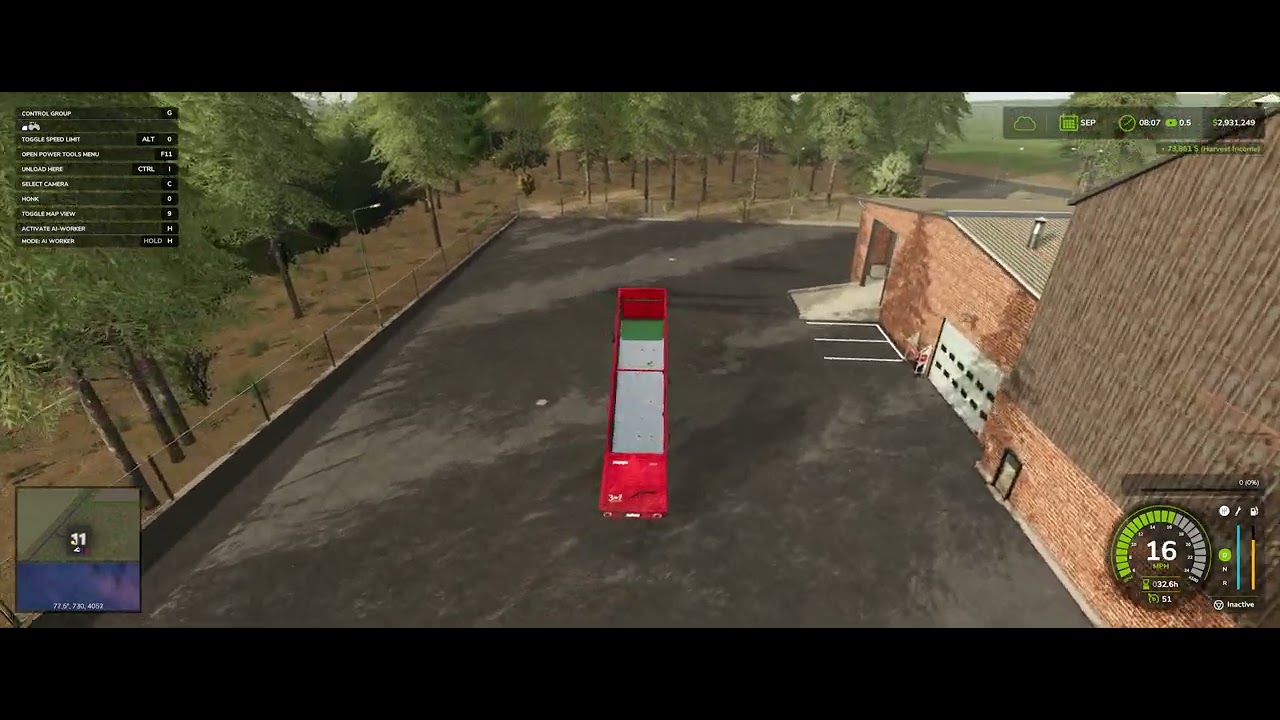 Fs25 on FrechDachs map 4x 1.0 part 19, selling off silage from the silos