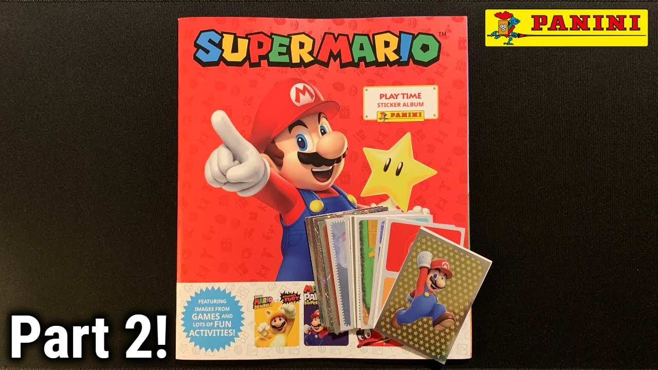 Sticking Panini Super Mario Play Time Stickers Into My Album (Part 2)