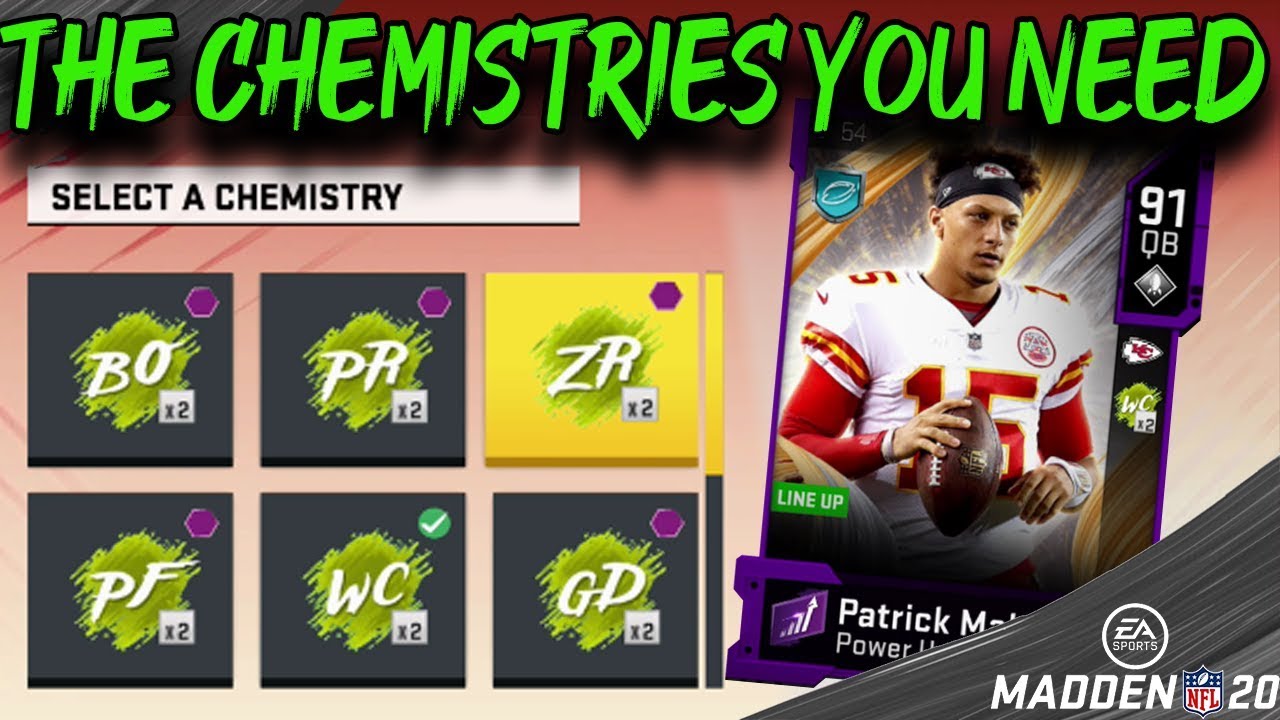THE CHEMISTRY YOU NEED AND WHY | MADDEN 20 ULTIMATE TEAM