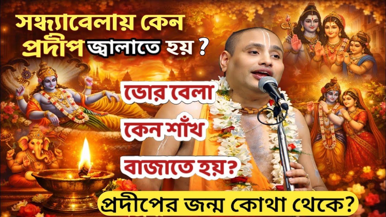 সন্ধ্যা বেলায় কেন প্রদীপ জ্বালাতে হয়? | শিব রাত্রি স্পেশাল কীর্তন | Gour Gopal Bramhachari kirtan