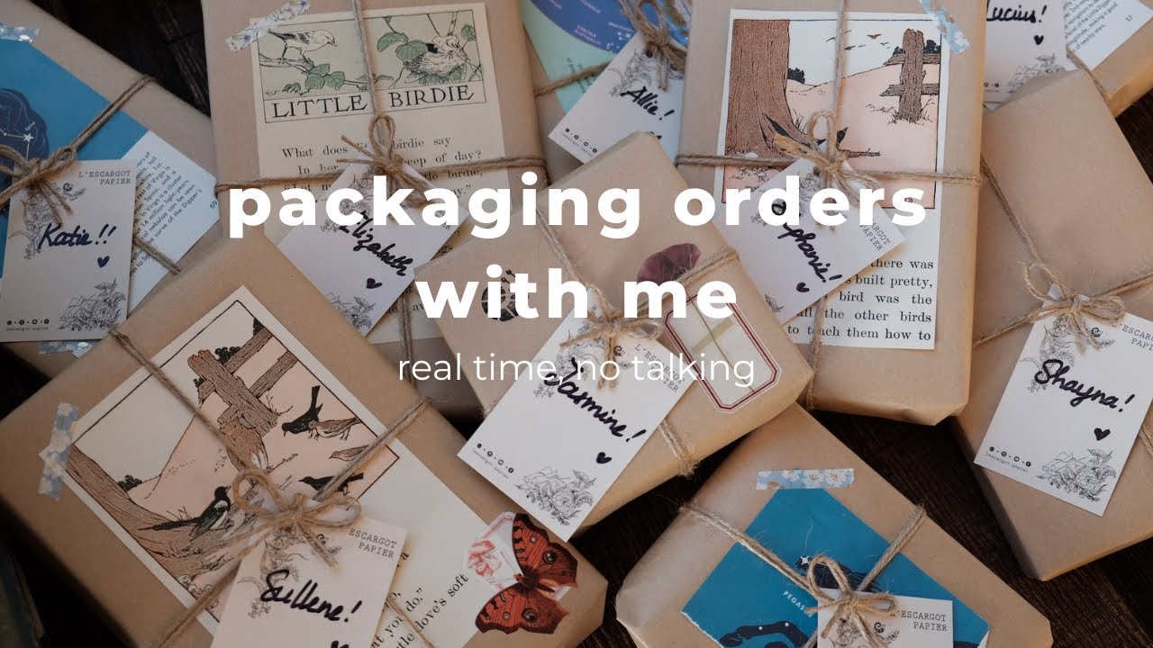 order packaging - asmr packaging sound, relaxing long video