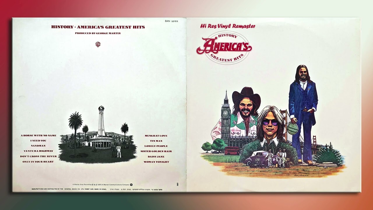 America - Sister Golden Hair - Hires Vinyl Remaster