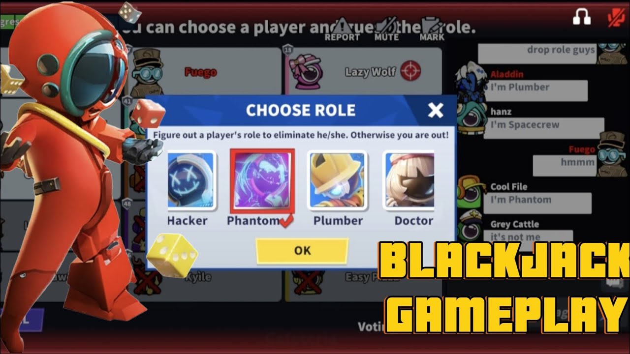Super Sus - BlackJack Gameplay (drop role technique)