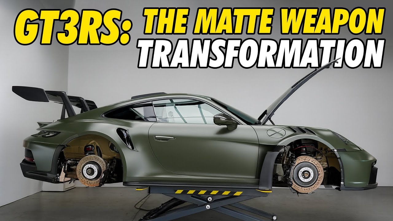 Совершенно новый Porsche GT3 RS получает полное преображение: матовый PPF + коррекция покраски!