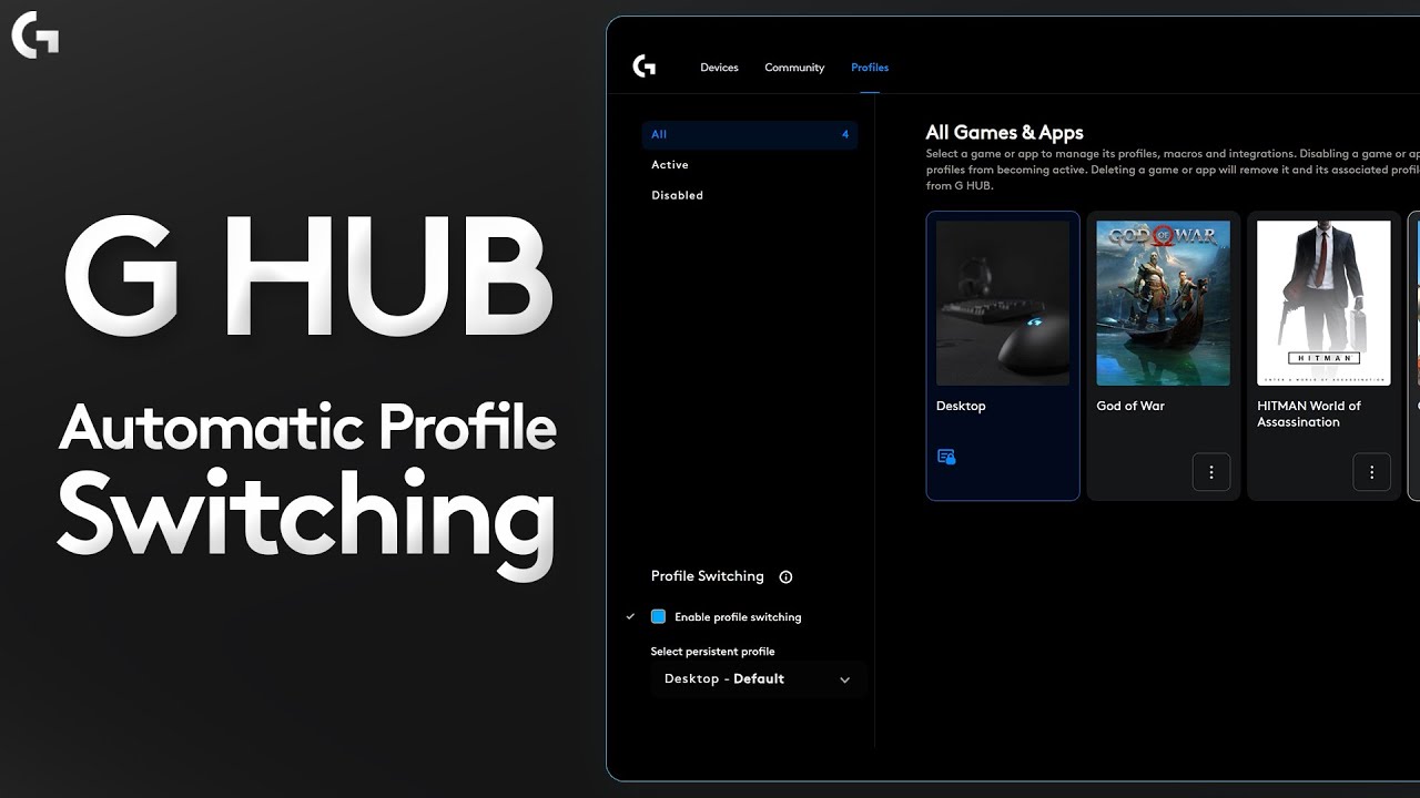 Logitech G HUB: What is Automatic Profile Switching