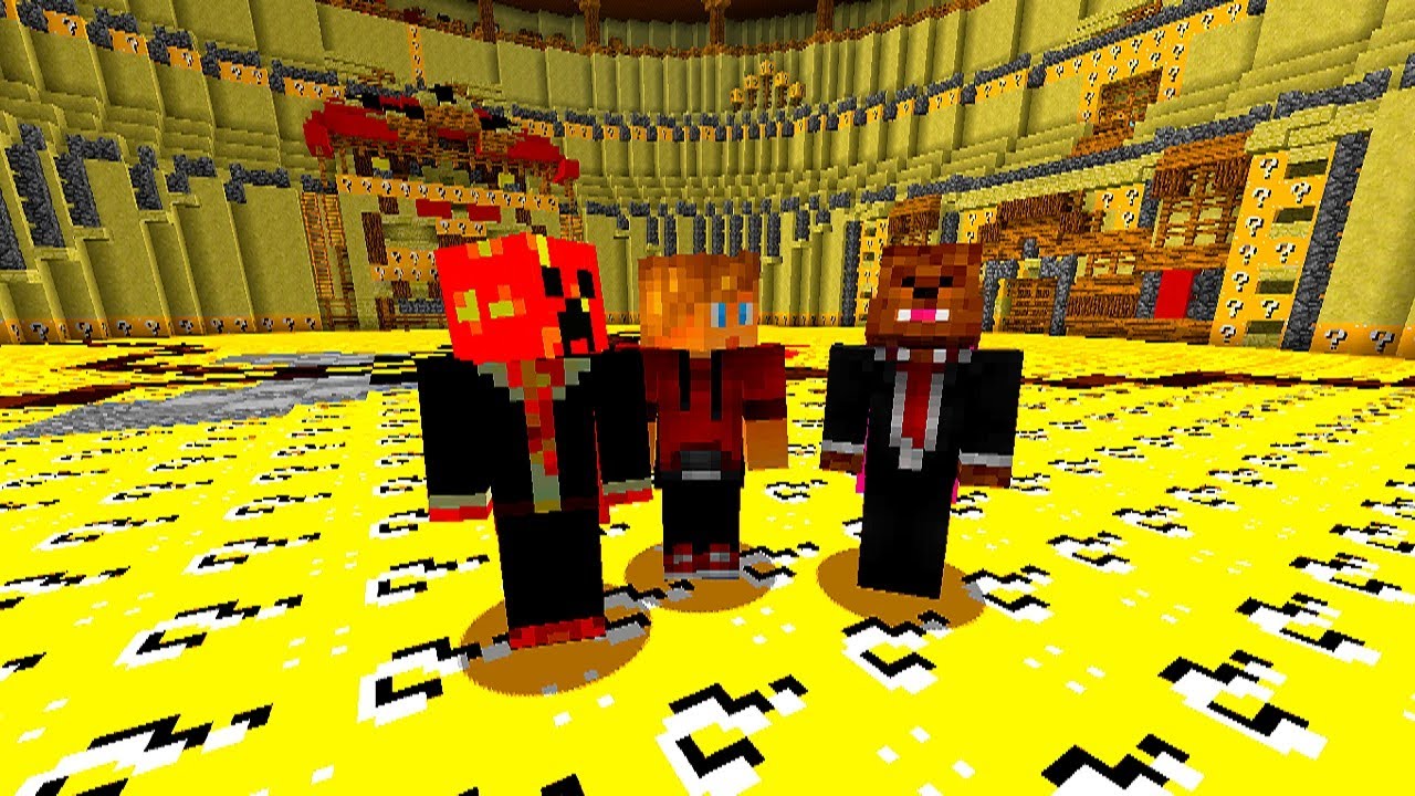 Minecraft LUCKY BLOCK SPLEEF #1 with Vikkstar, JeromeASF, PrestonPlays & CraftBattleDuty