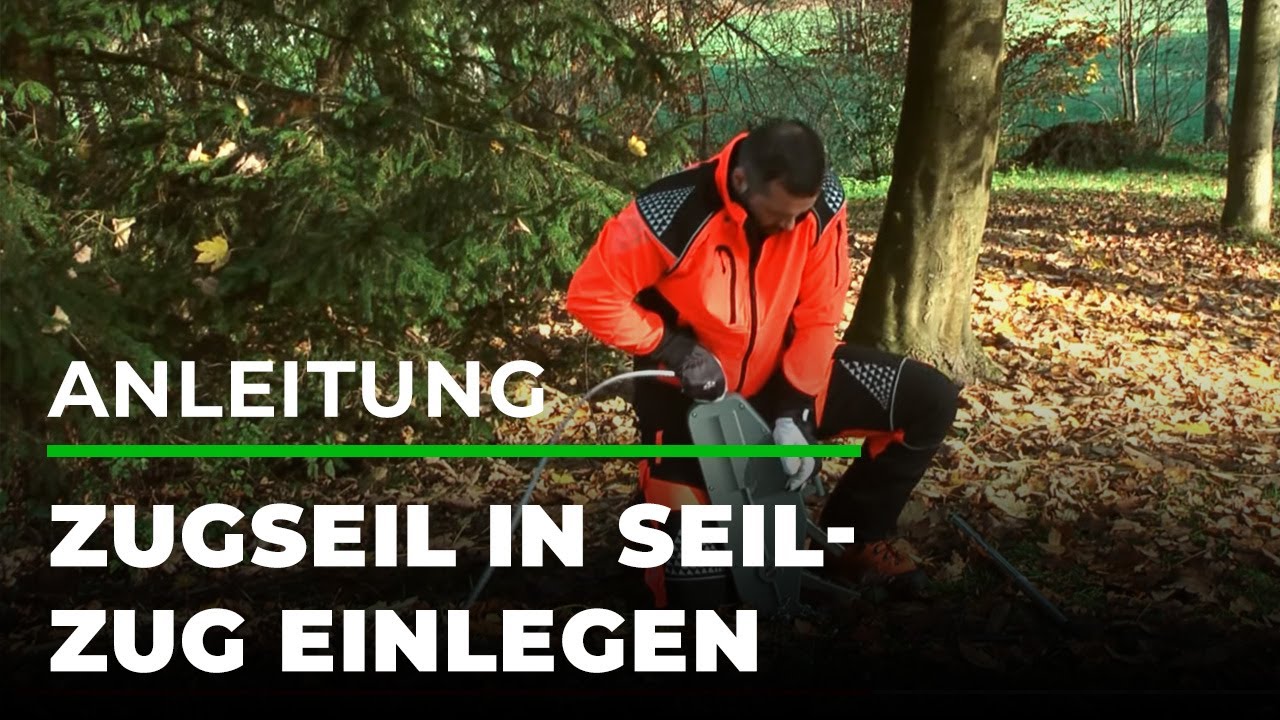 Zugseil in Seilzug einlegen - so geht's | GRUBE.DE