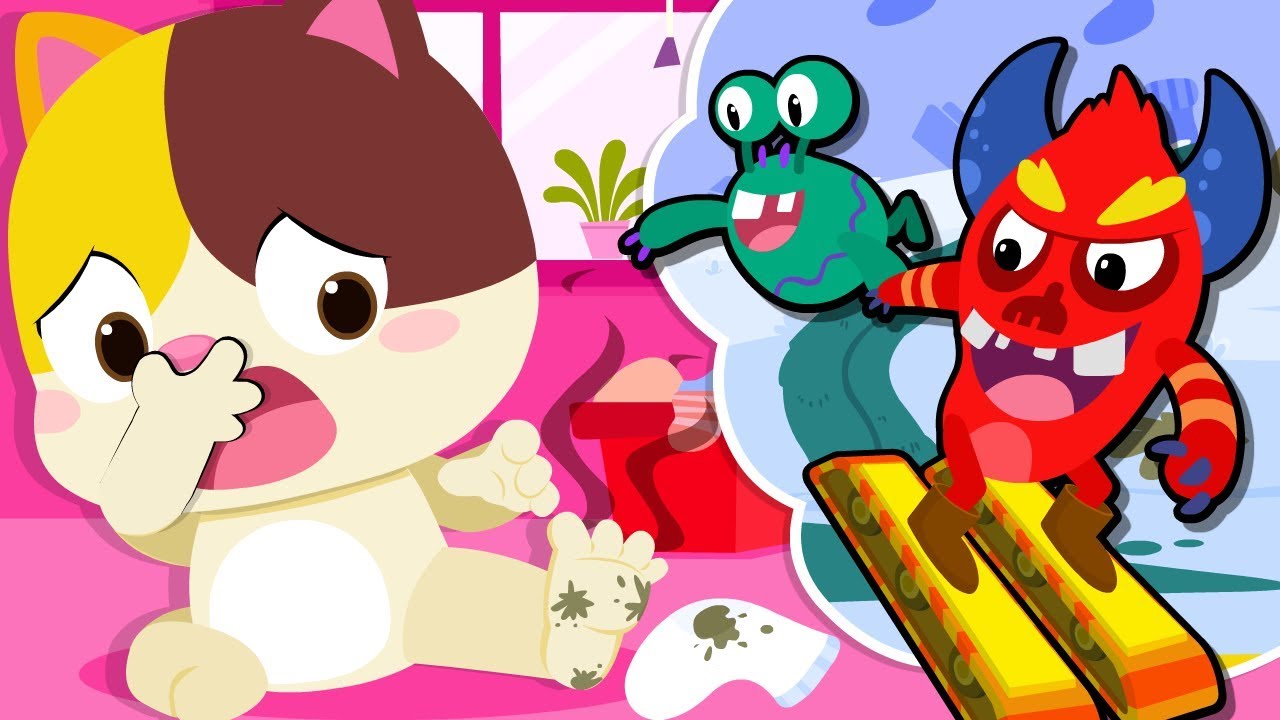 Bad Germs on Socks | The Socks Song | Nursery Rhymes | Kids Songs | Baby Cartoon | BabyBus