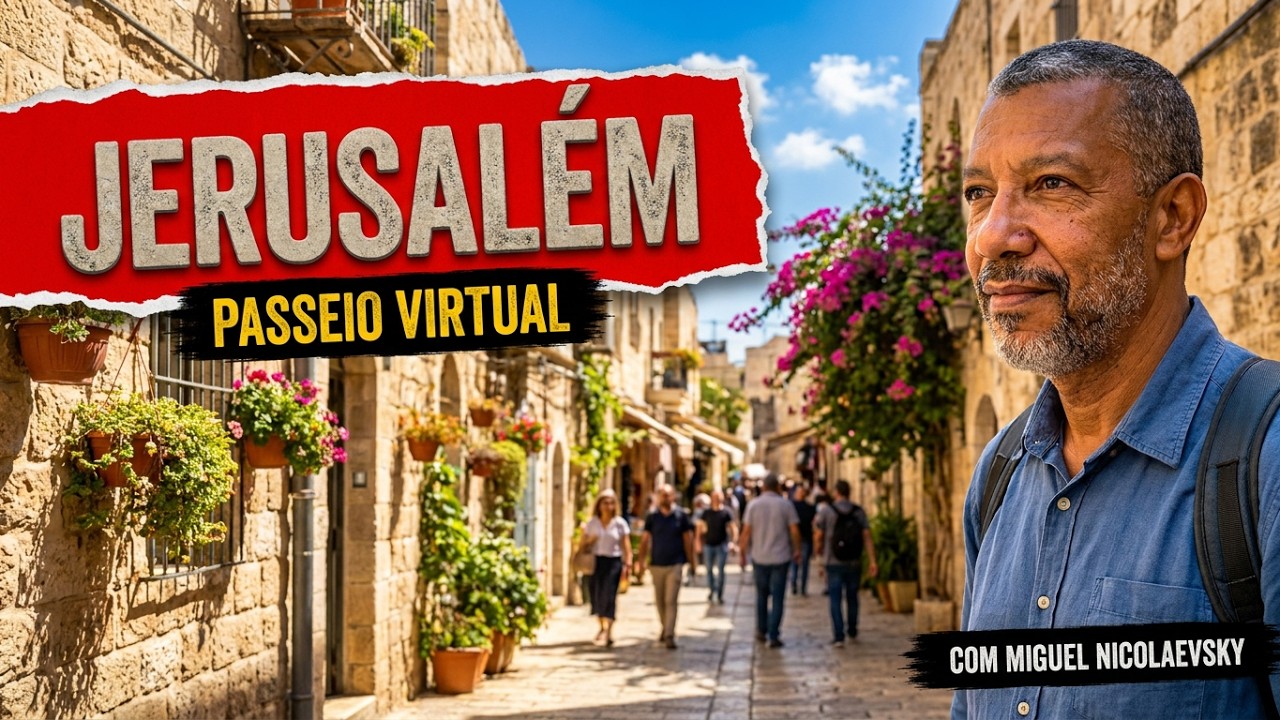 Andando em Jerusalem, tenha a sensação de estar passeando pelas ruas da Cidade Santa