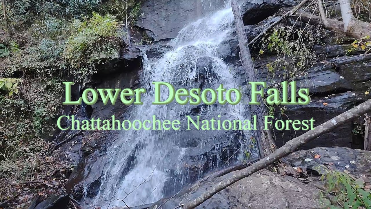 Lower Desoto Falls - Chattahoochee National Forest (4K)