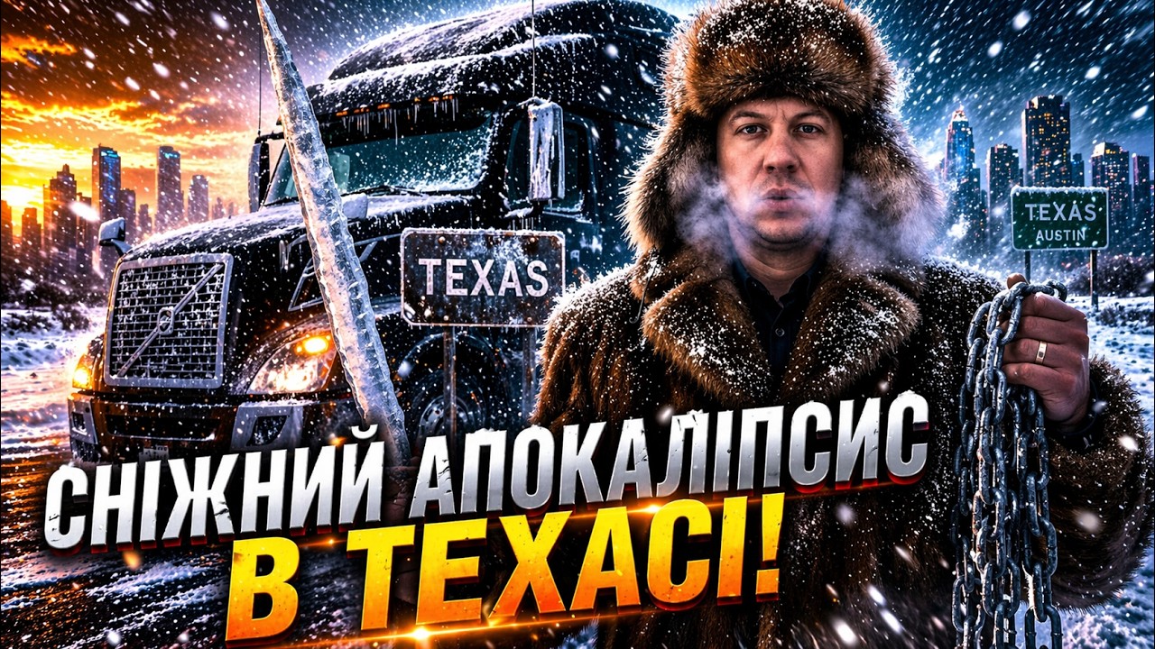 АПОКАЛІПТИЧНИЙ сніговий шторм у ТЕХАСІ, 800 миль ДЕДХЕД, найтяжкіший вантаж, який я тільки віз