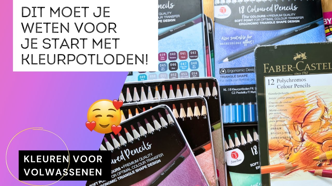Kleurpotloden voor beginners - kleuren voor volwassenen (zo start je)