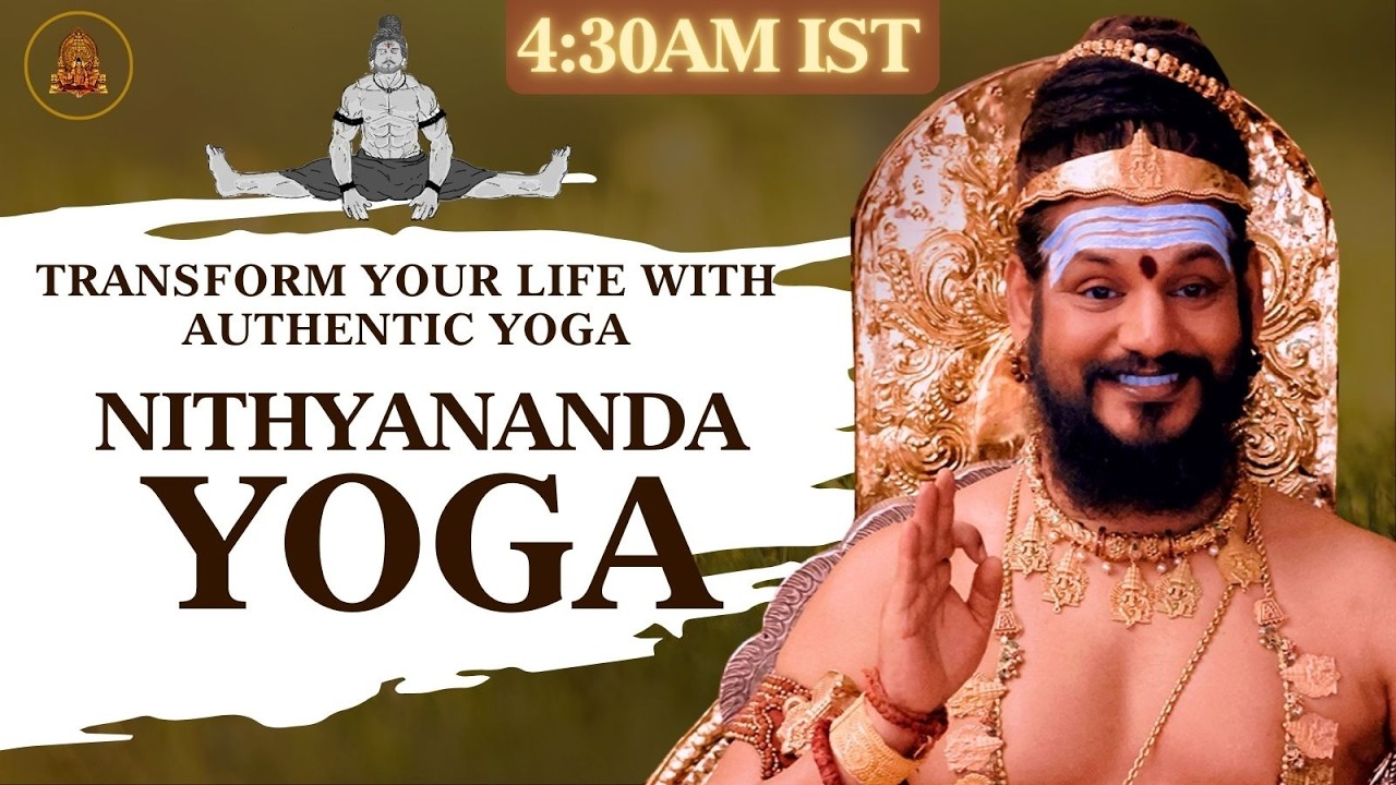 LIVE Guided Vinyasa Krama | Nithyananda Yoga for Intermediate | 14 Mar 2026 | 4:30 AM (IST)
