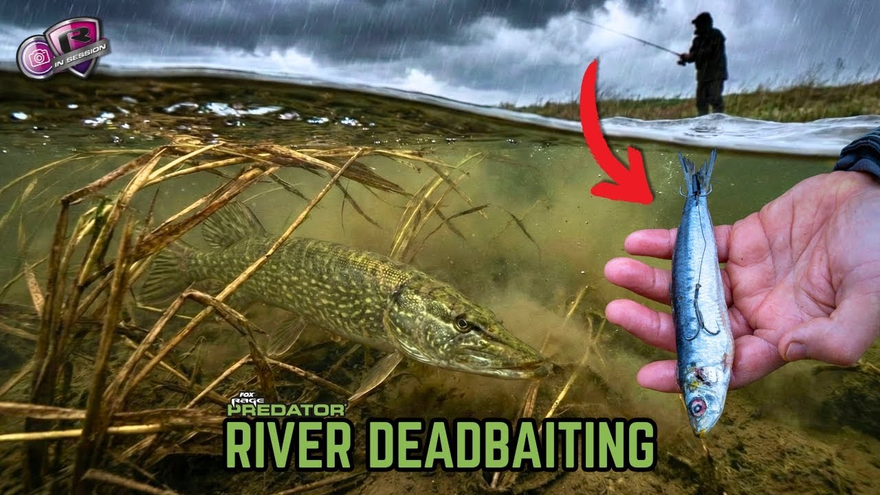 BAD WEATHER DEADBAITING: Catching Pike When Others Stay Home! | Pike Fishing With Ben Humber