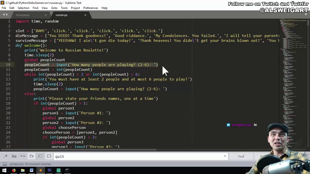 Al Sweigart Python Stream 2019/4/17
