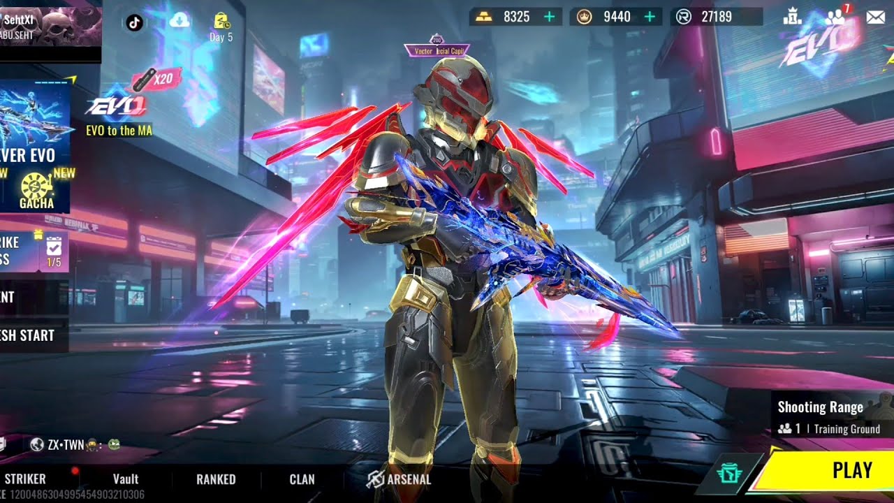 Gacha + Max Upgrade Scar Stellar First Evo Skin - BloodStrike Indonesia