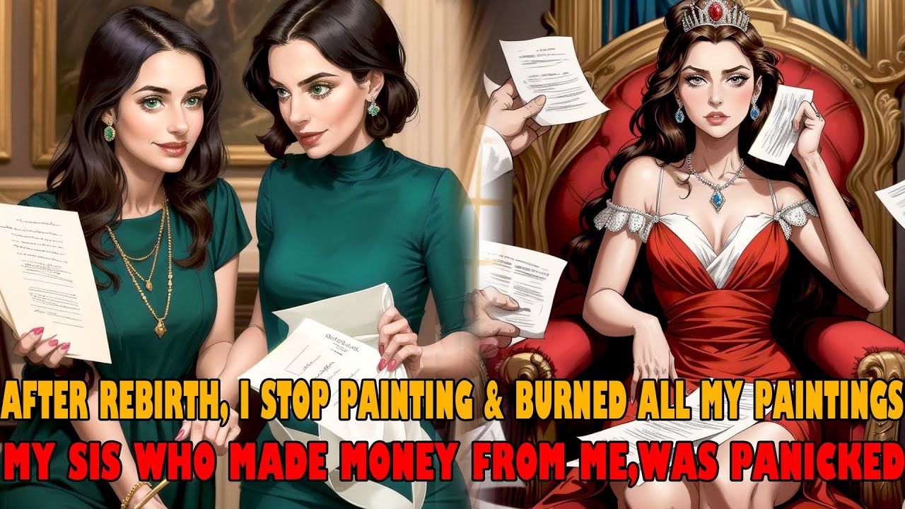 After rebirth, I stop painting & burned all my paintings. My sis who made money from me,was panicked