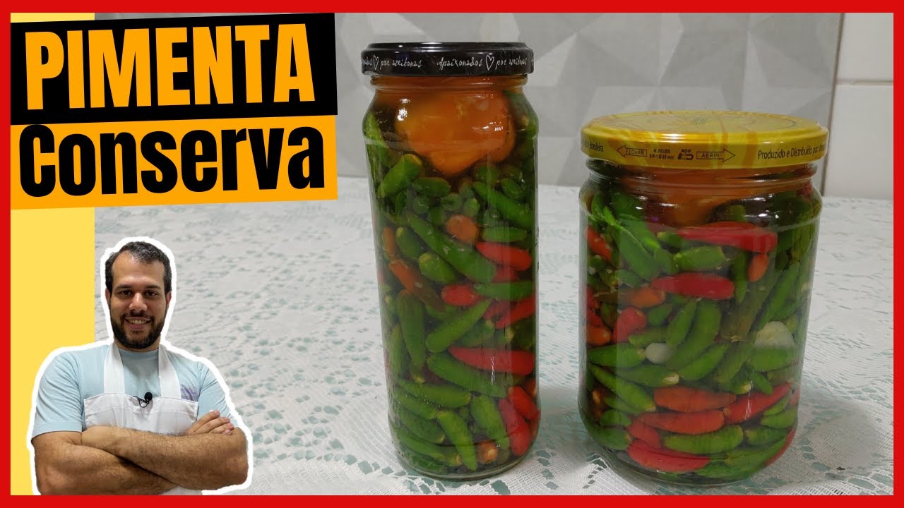 PIMENTA EM CONSERVA COM CACHAÇA - Como fazer conserva de pimenta no azeite | BORA DE RECEITA
