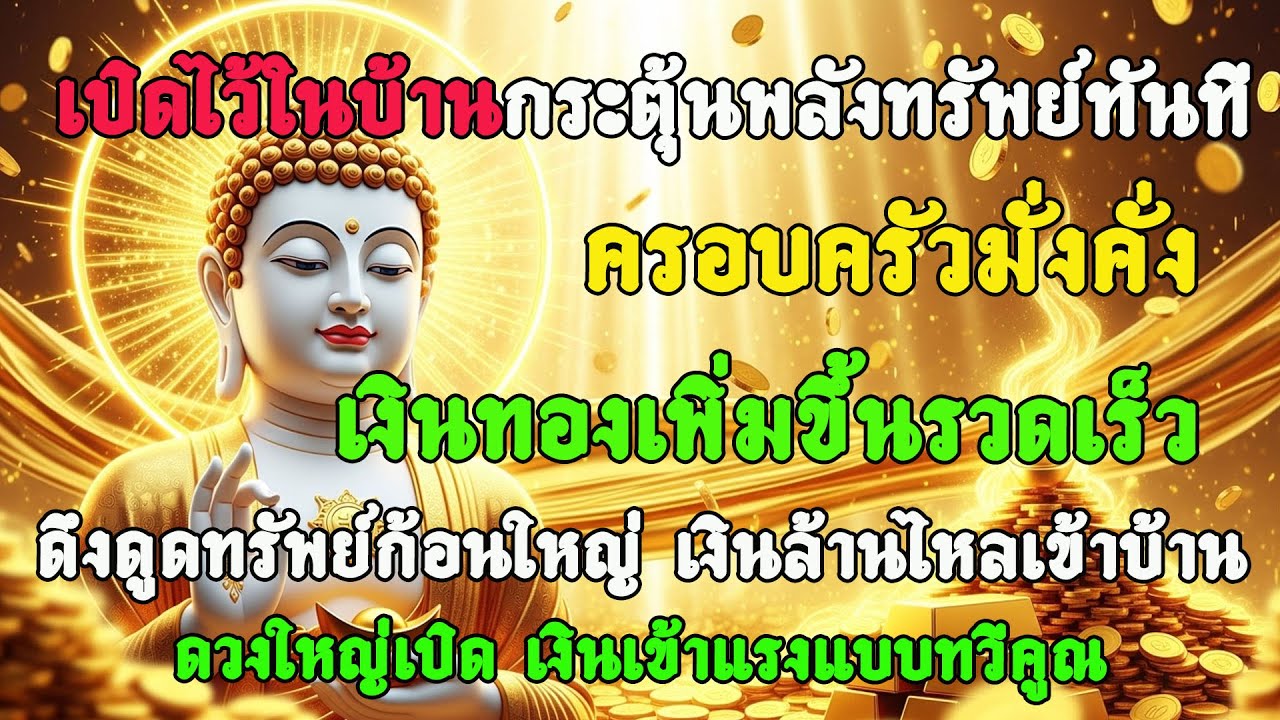 เปิดไว้ในบ้าน ครอบครัวมั่งคั่ง เงินทองเพิ่มขึ้นรวดเร็ว ดึงดูดทรัพย์ก้อนใหญ่ เงินล้านไหลเข้าบ้าน
