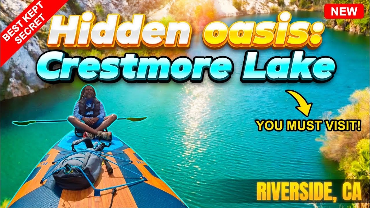 Crestmore Lake Paddleboard Adventure: Hidden Quarry Lake Exploration