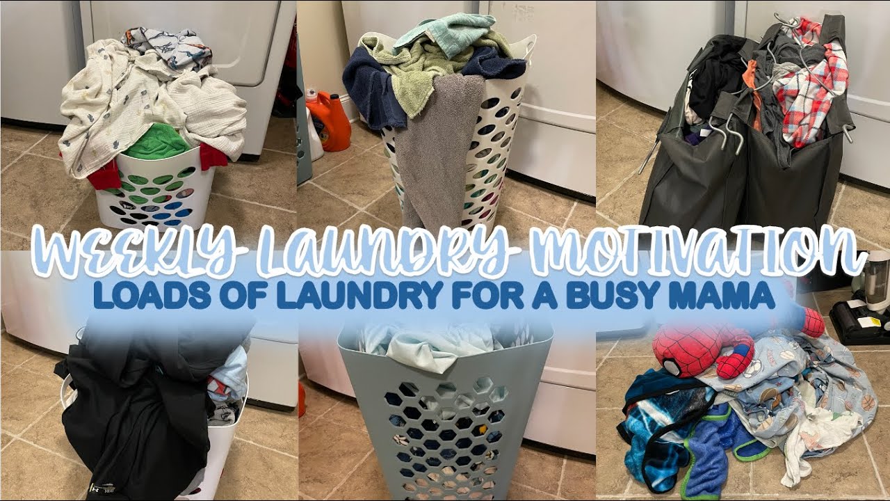 WEEKLY LAUNDRY MOTIVATION | LOADS OF NEVER ENDING LAUNDRY | BUSY MAMA OF FOUR WITH TONS OF LAUNDRY