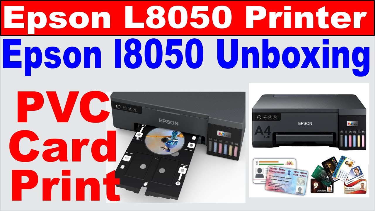 epson L8050 Pvc Card Printer unboxing I Epson PVC Card Print I Epson l8050 Card Print I Epson pvc