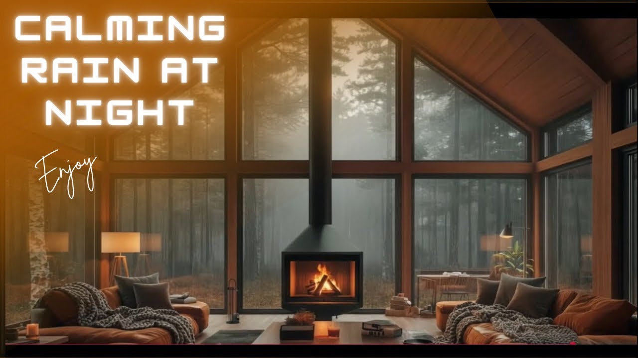 Calming Rain at Night by the Waterfront • 24/7 Live Stream for Sleep, Study & Relaxation