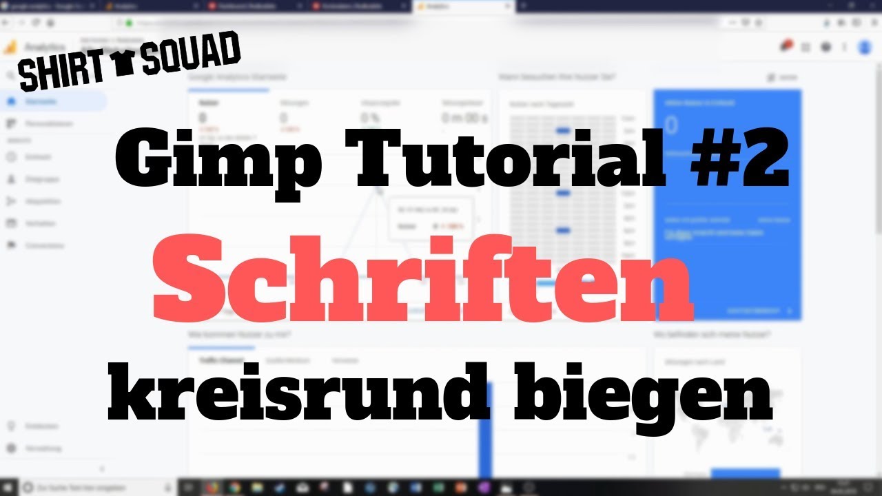 Schriften im Kreis biegen - Gimp Tutorial #2 - T-Shirt POD Business