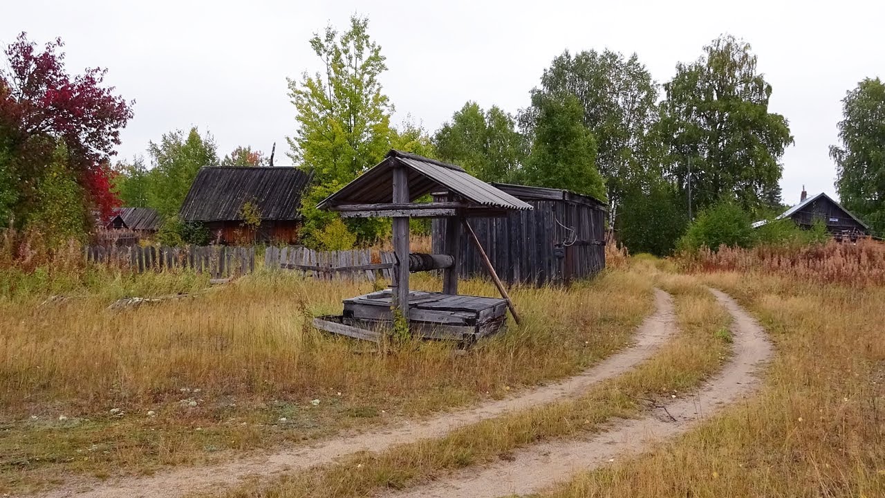 Сплав по северным рекам ч1. Заброшенная деревня Ленавож. Посёлок Конашъёль. Велью. Один в тайге изба
