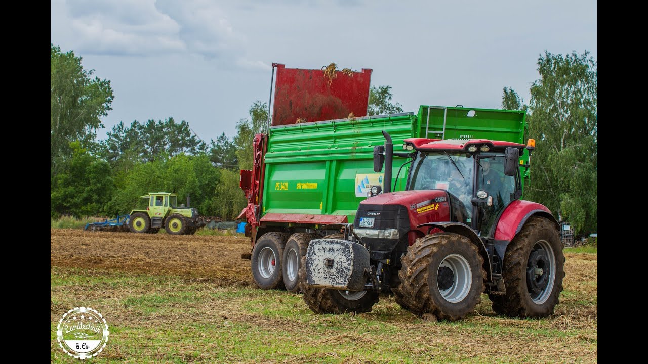 Mist streuen // Agroservice Luckau // Case Puma 240, John Deere 6210R, Strautmann
